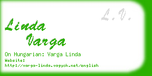 linda varga business card
